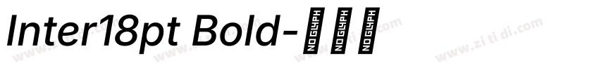 Inter18pt Bold字体转换